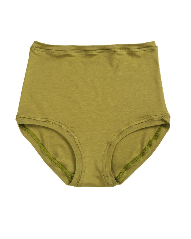 High Rise Pants Olive