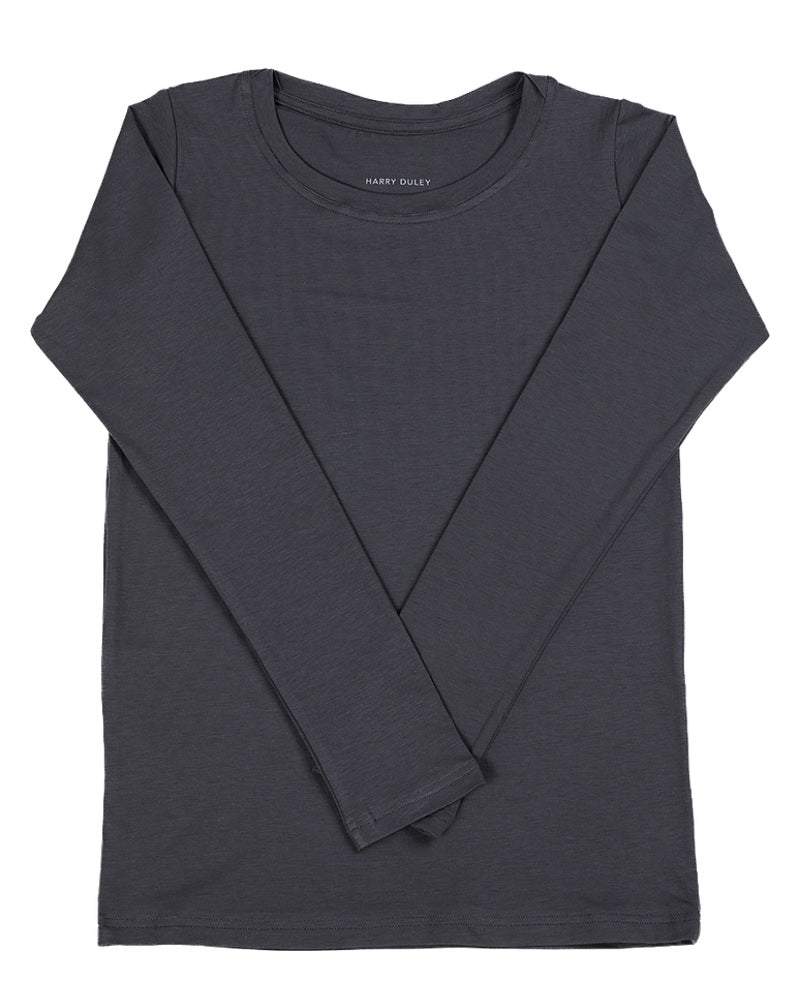 T-shirt à manches longues superposé – Rose poudré