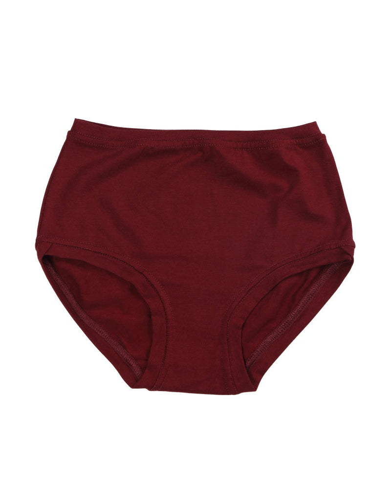 Mid Rise Pants Bordeaux