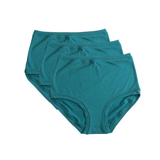 Pack of 3 Mid Rise Pants ~ Teal