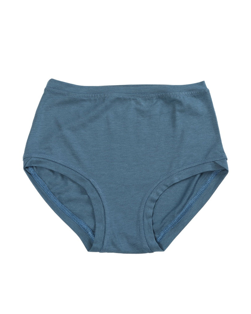 Mid Rise Pants Steel Blue