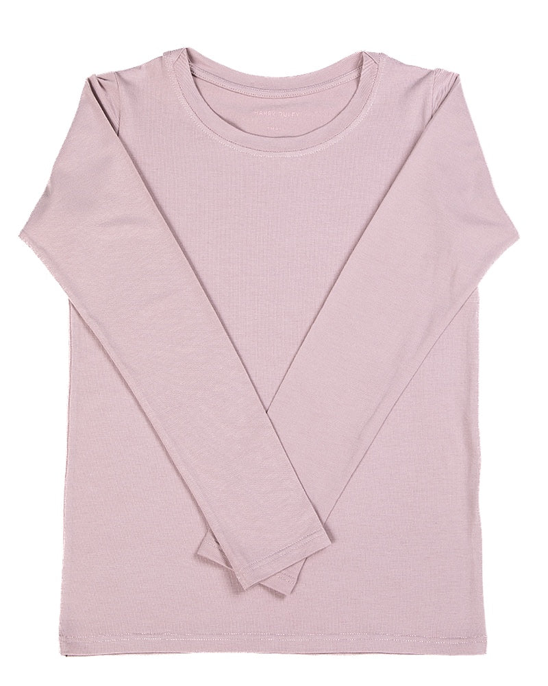 Long Sleeve Layering Tee ~ Dusty Pink