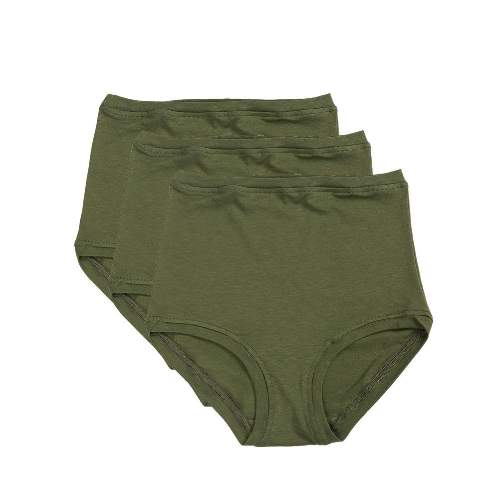 Lot de 3 pantalons taille haute ~ Kaki 