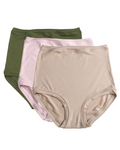 Pack of 3 High Rise Pants in a Bag ~ Stone, Dusty Pink, Khaki