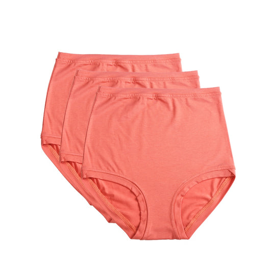 Pack of 3 High Rise Pants ~ Terracotta