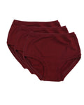 Pack of 3 Mid Rise Pants in a Bag ~ Bordeaux