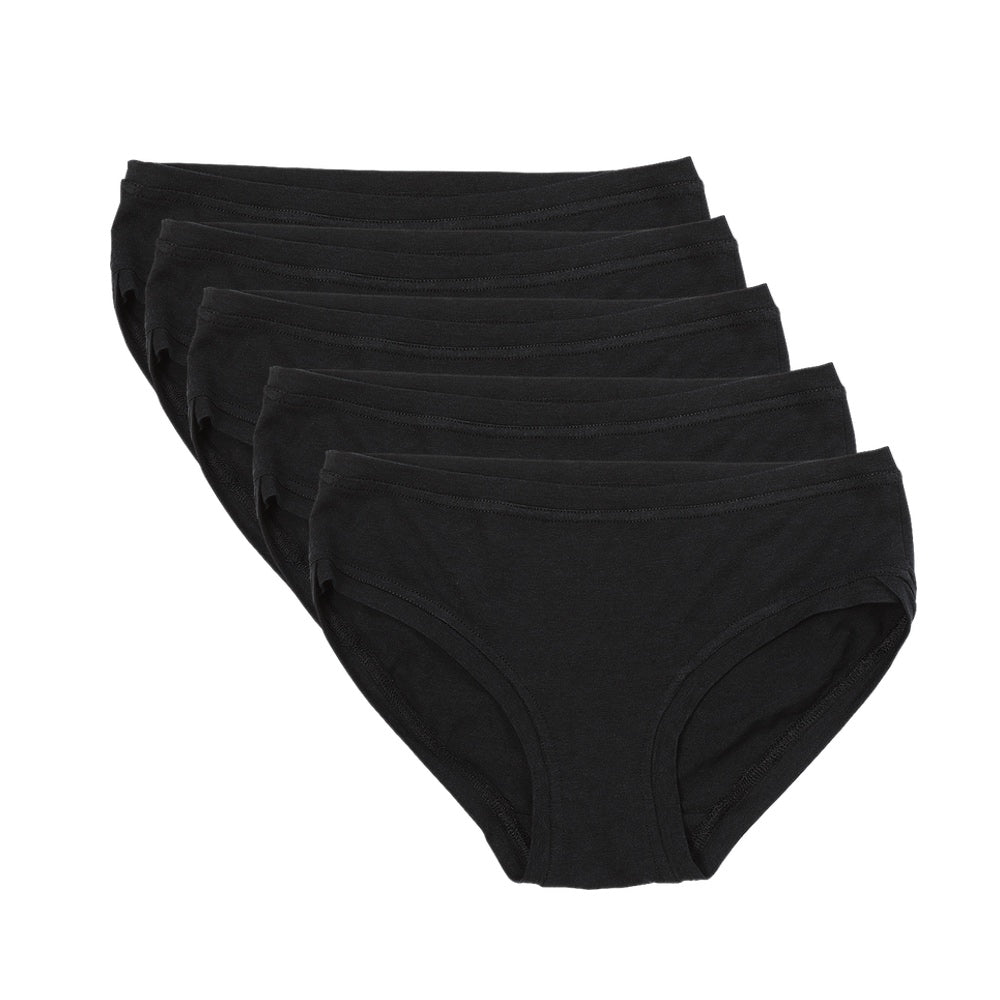Lot de 5 pantalons taille basse ~ Noir 