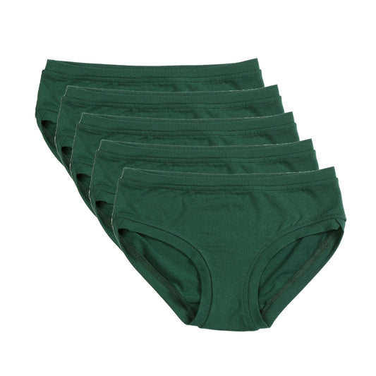 Box of 5 Low Rise Pants ~ Emerald