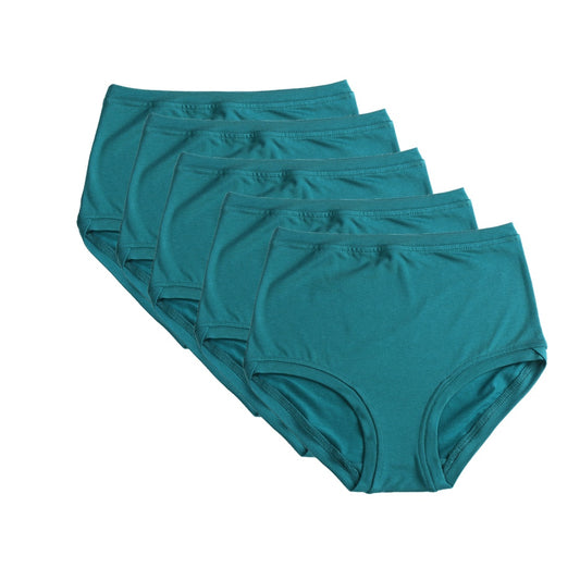 Box of 5 Mid Rise Pants ~ Teal
