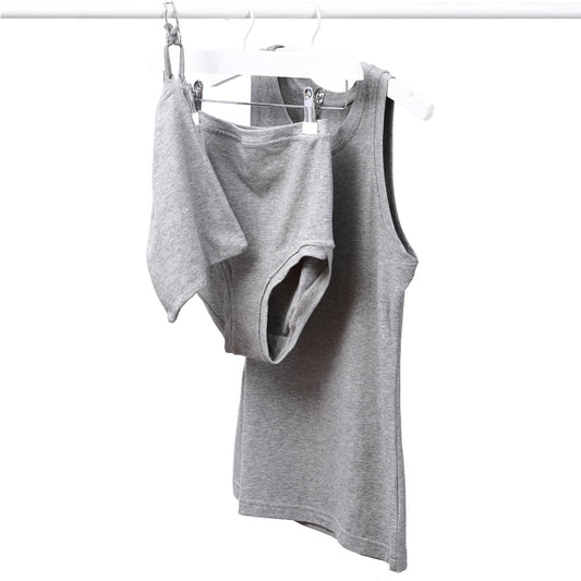 Boyish Vest & Mid Rise Pants Gift Bag ~ Marl Grey