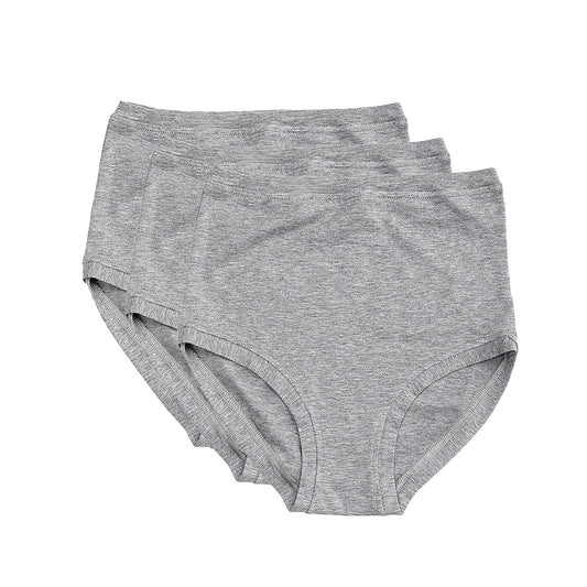 Pack of 3 High Rise Pants ~ Marl Grey