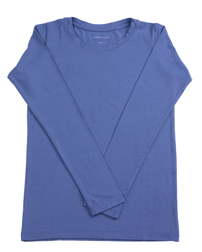 Long Sleeve Layering Tee ~ Indigo