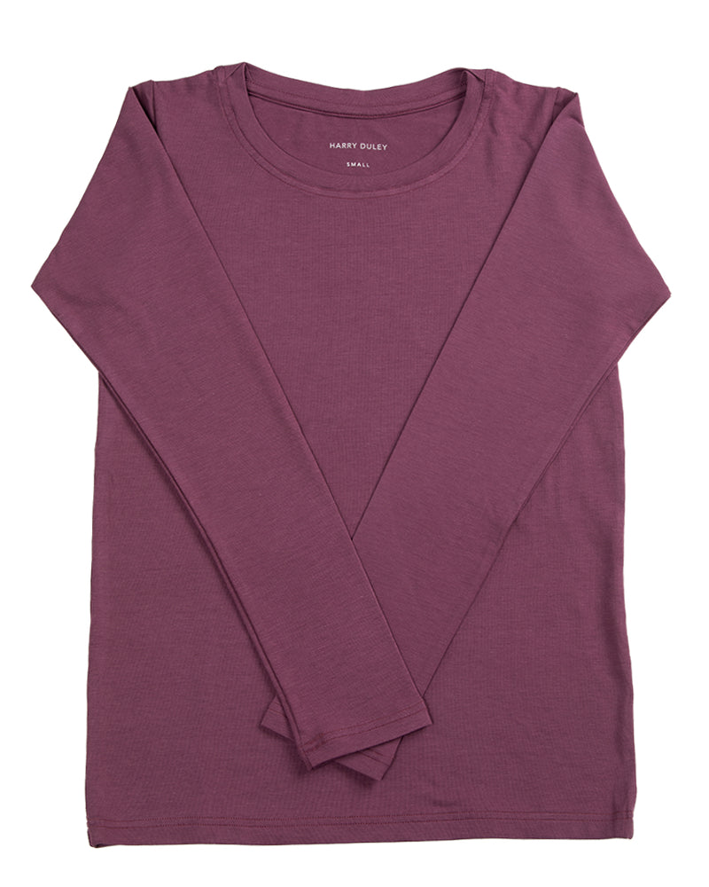 Long Sleeve Layering Tee ~ Old Rose