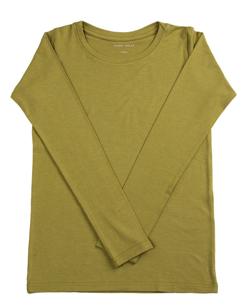 T-shirt à manches longues superposé – Rose poudré