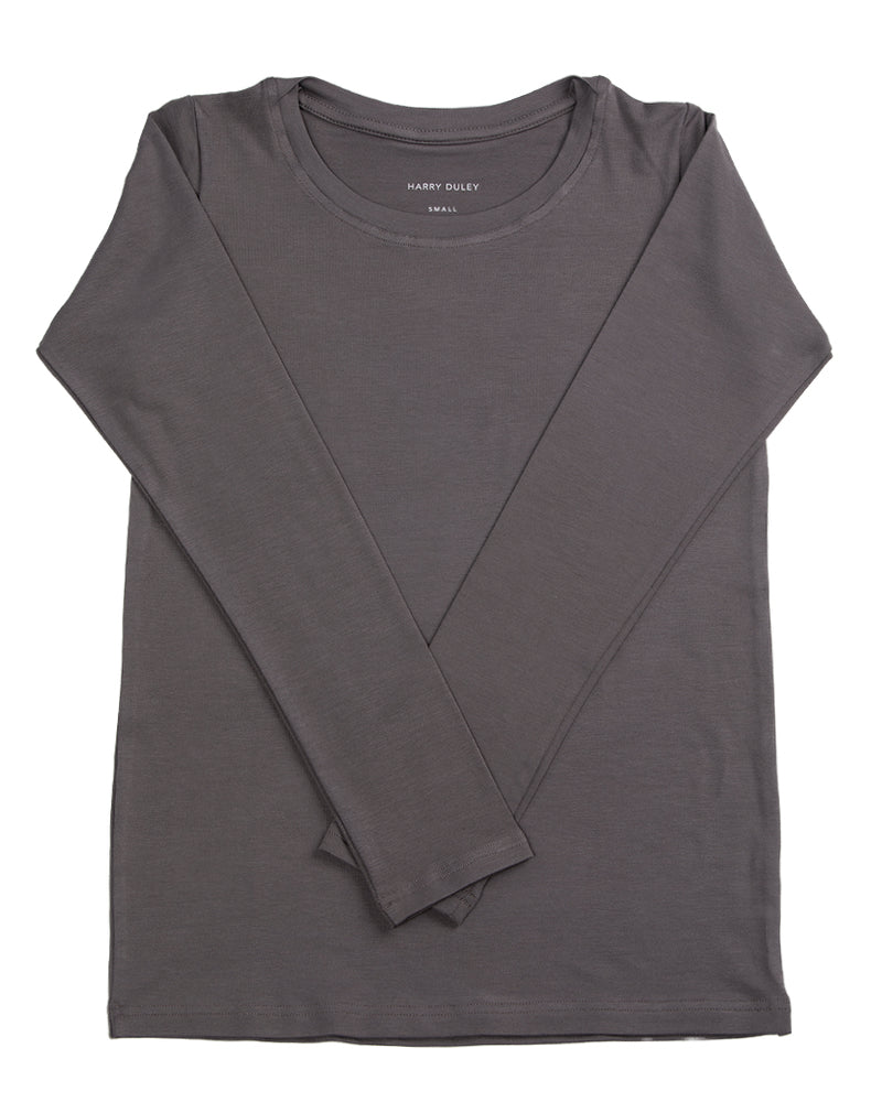 T-shirt à manches longues superposé – Rose poudré