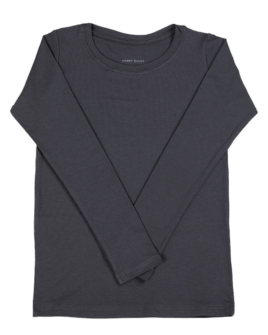 Long Sleeve Layering Tee ~ Charcoal
