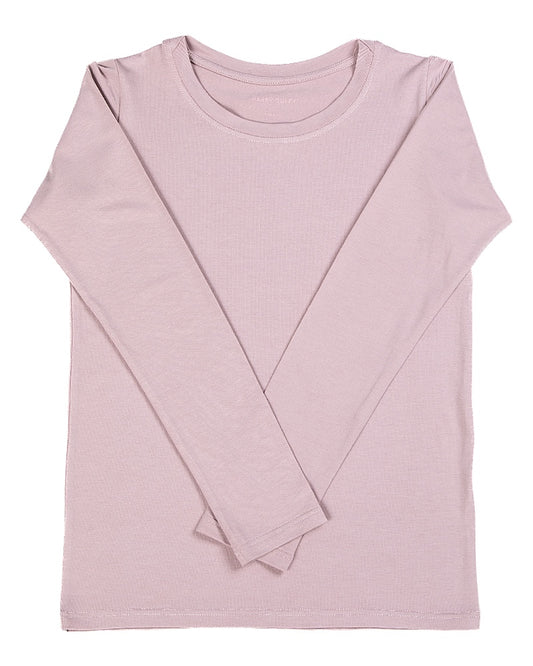 Long Sleeve Layering Tee ~ Dusty Pink