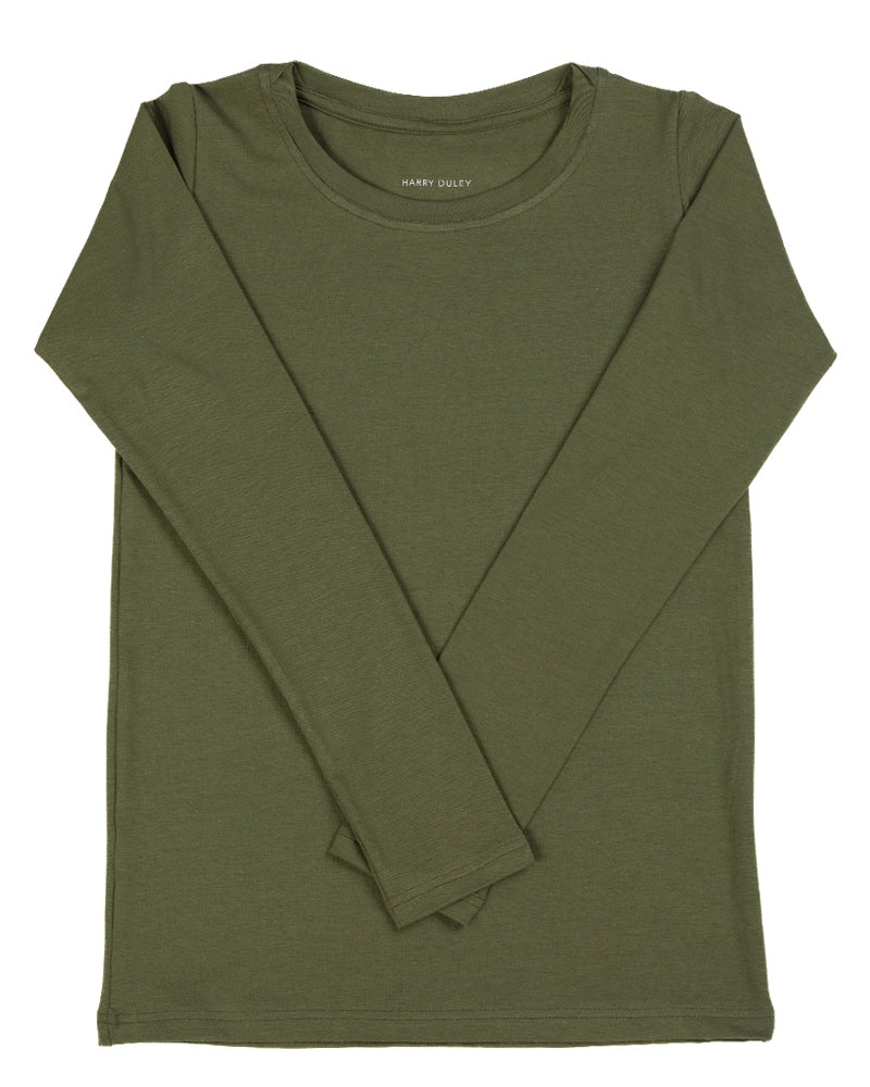 T-shirt à manches longues superposé – Rose poudré