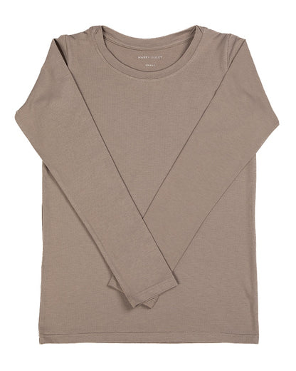 T-shirt à manches longues superposé ~ Stone