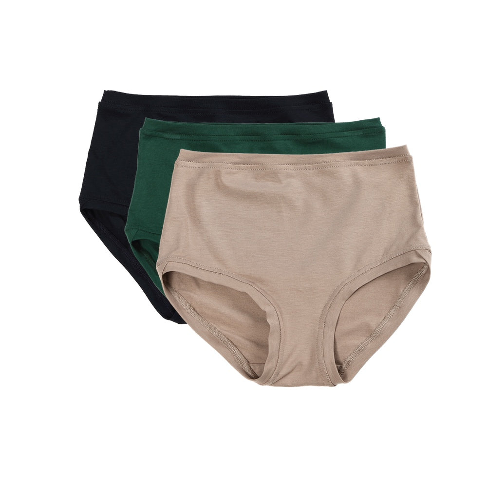 Lot de 3 pantalons taille mi-haute ~ Anthracite 
