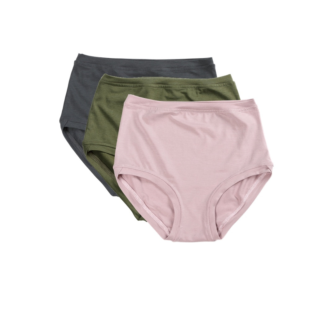 Lot de 3 pantalons taille mi-haute ~ Anthracite 