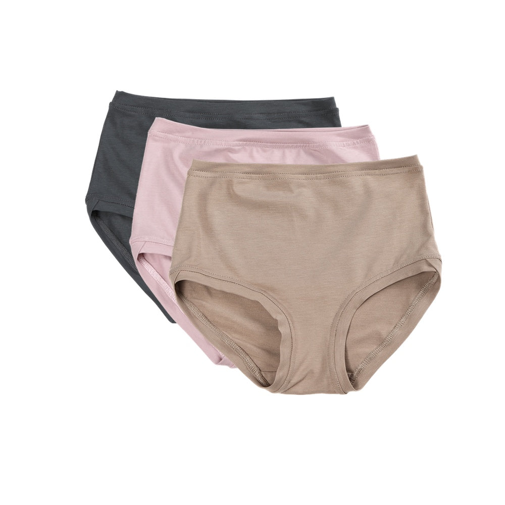Lot de 3 pantalons taille mi-haute ~ Anthracite 