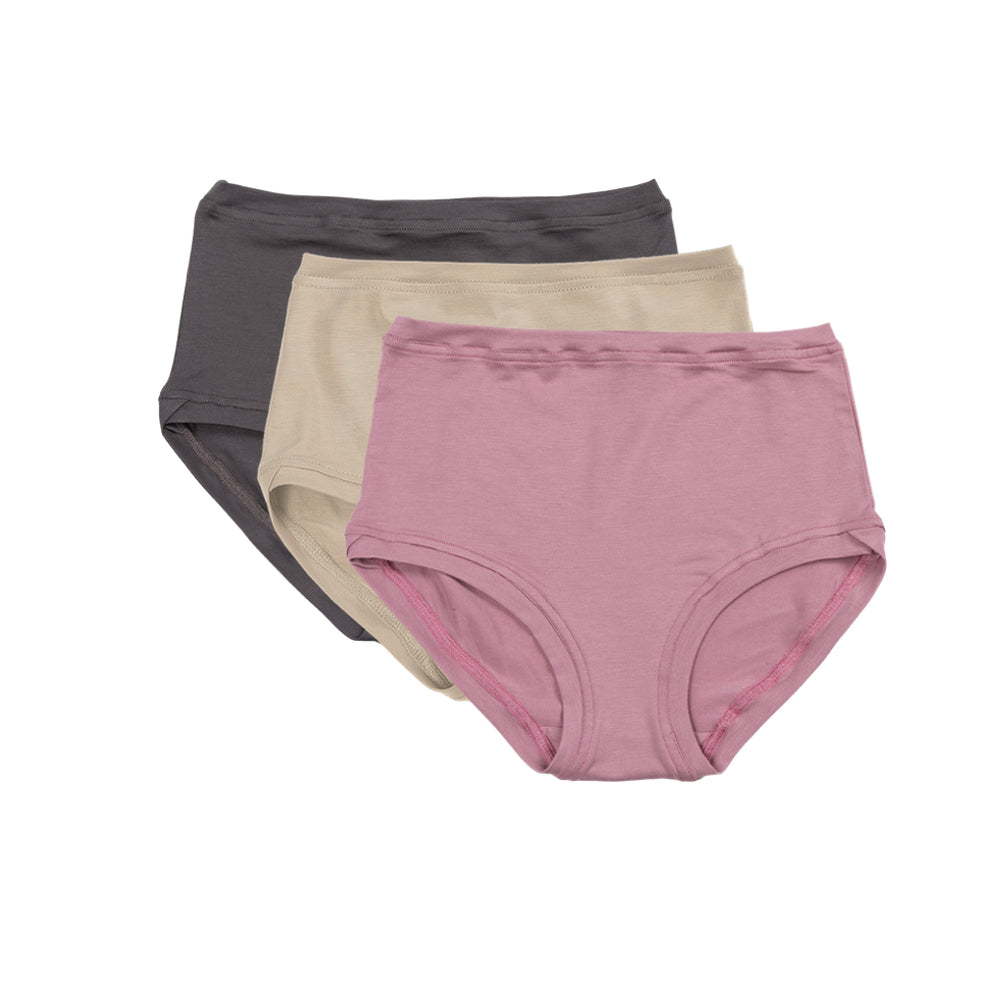 Pack of 3 Mid Rise Pants ~ Umber, Sand, Antique Pink