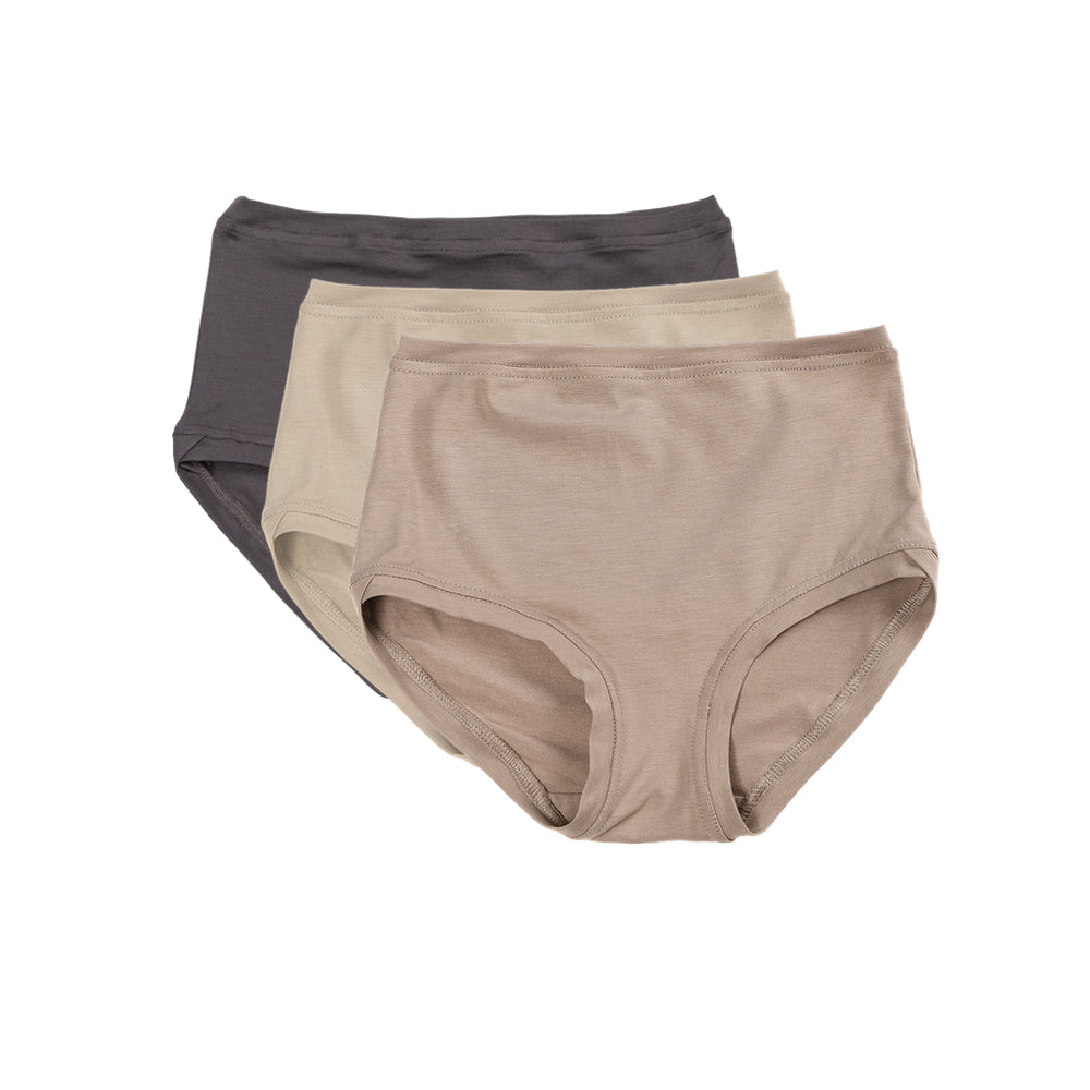 Pack of 3 Mid Rise Pants ~ Umber, Sand, Stone