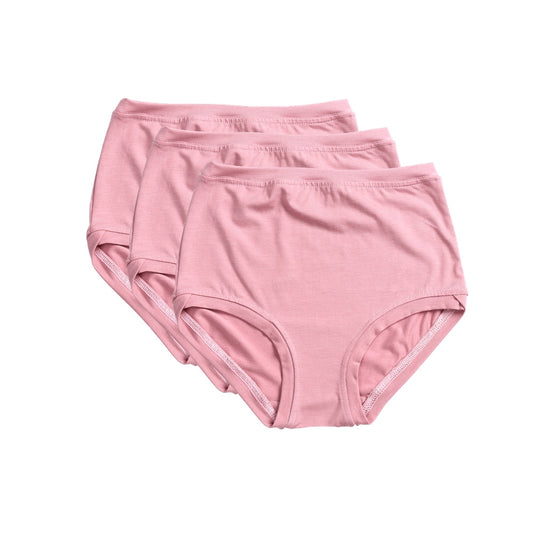 Pack of 3 Mid Rise Pants ~ Antique Pink