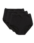 Pack of 3 Mid Rise Pants in a Bag ~ Black Bamboo