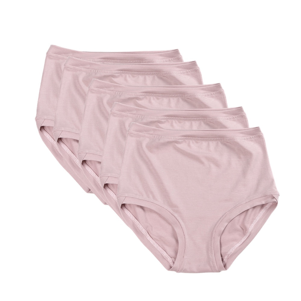Pack of 5 Mid Rise Pants ~ Dusty Pink