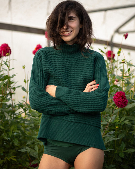 Mid Rise Pants ~ Emerald (RTS)