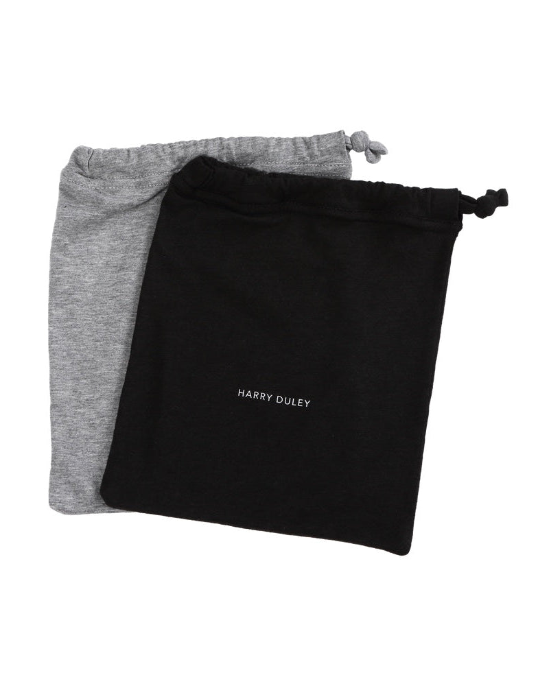 Pack of 3 Mid Rise Pants in a bag ~ Black, Natural, Marl Grey