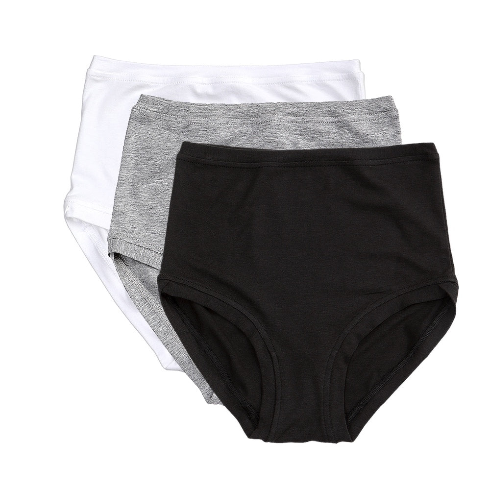 Lot de 3 pantalons taille haute ~ Noir 