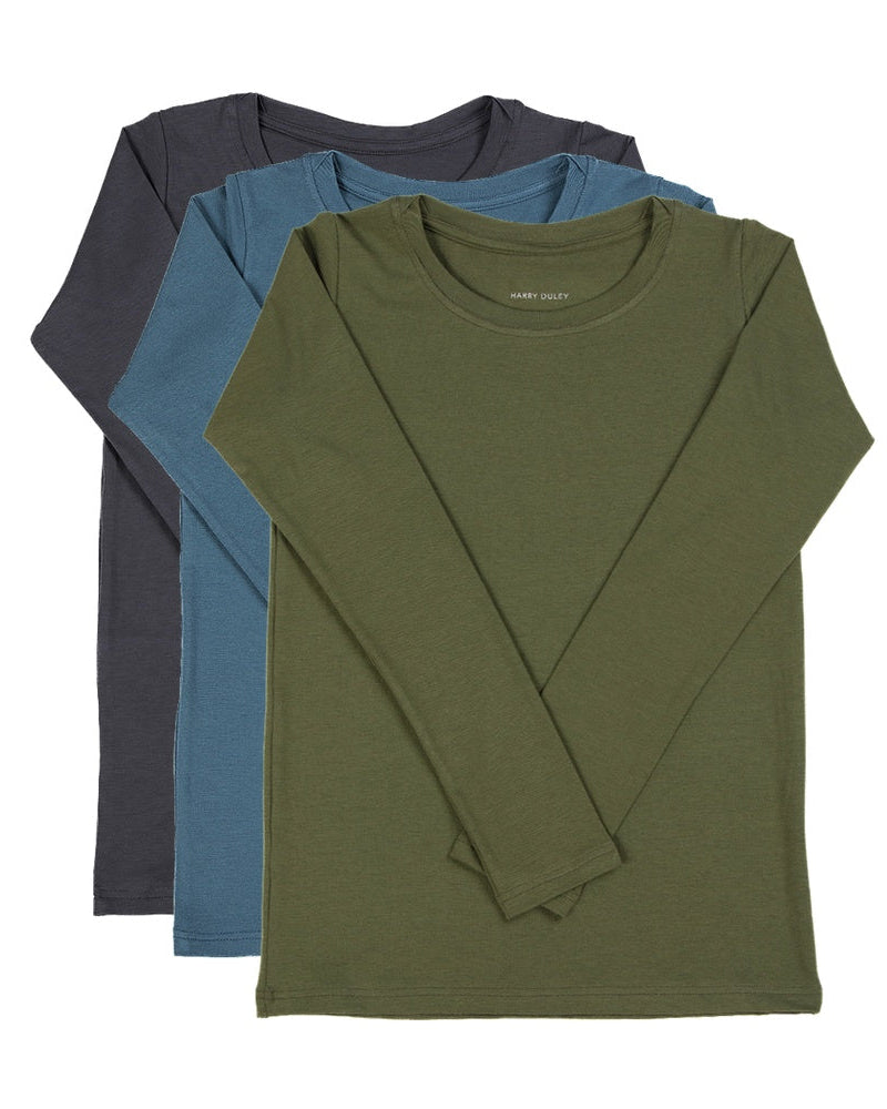 T-shirt à manches longues superposé – Rose poudré