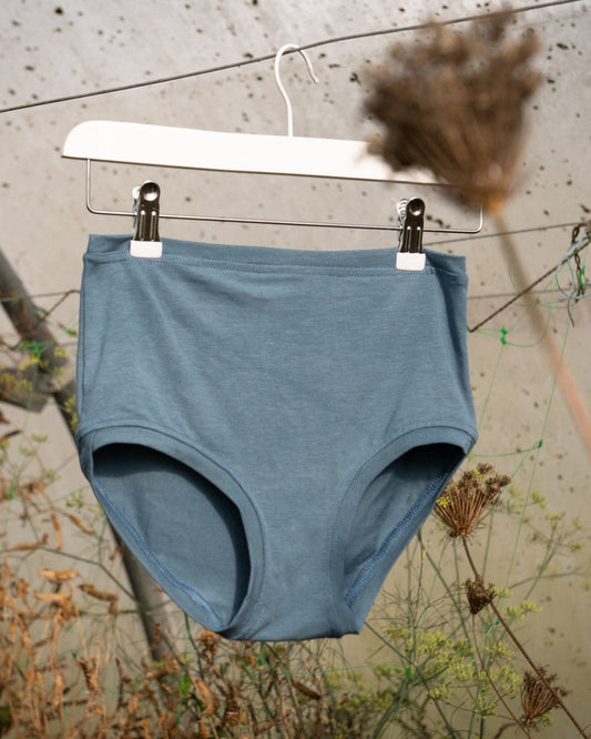 Mid Rise Pants ~ Steel Blue (RTS)