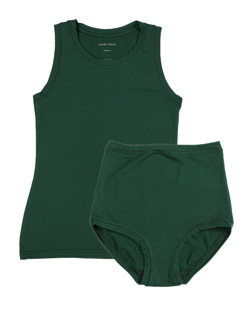 Boyish Vest Twin Set ~ Emerald