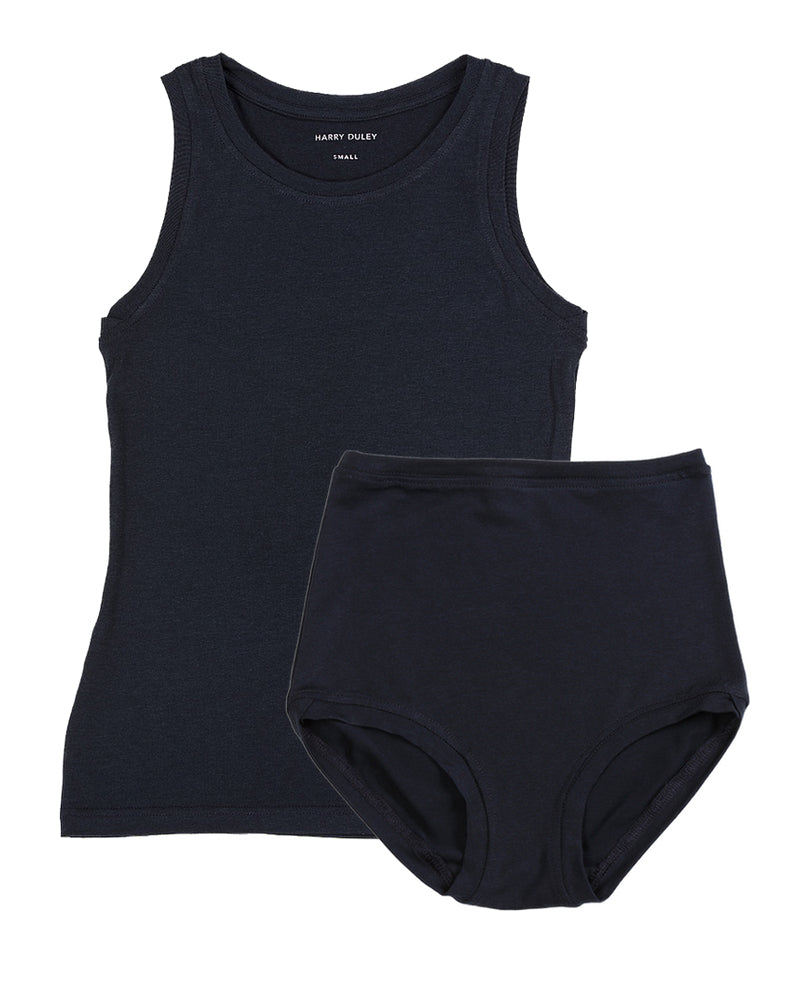 Boyish Vest Twin Set ~ Midnight