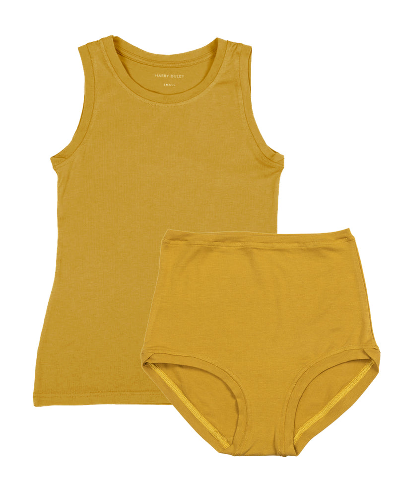 Boyish Vest Twin Set ~ Golden
