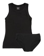 Boyish Vest Twin Set ~ Black Bamboo