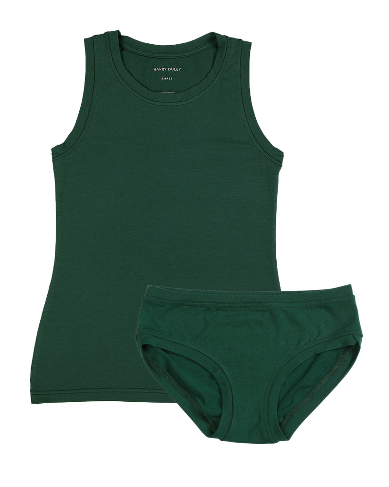 Boyish Vest Twin Set ~ Emerald