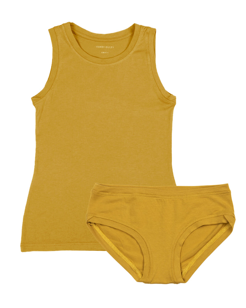 Boyish Vest Twin Set ~ Golden