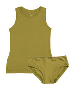 Boyish Vest Twin Set ~ Olive
