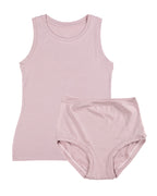 Boyish Vest Twin Set ~ Dusty Pink