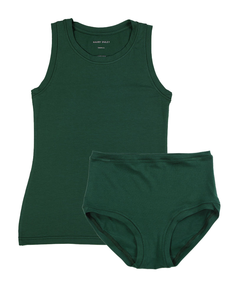 Boyish Vest Twin Set ~ Emerald