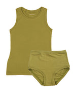 Boyish Vest Twin Set ~ Olive
