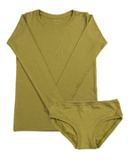Long Sleeve Twin Set ~ Olive