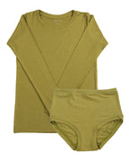Long Sleeve Twin Set ~ Olive