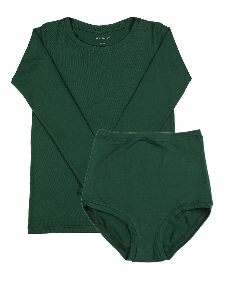 Long Sleeve Twin Set ~ Emerald