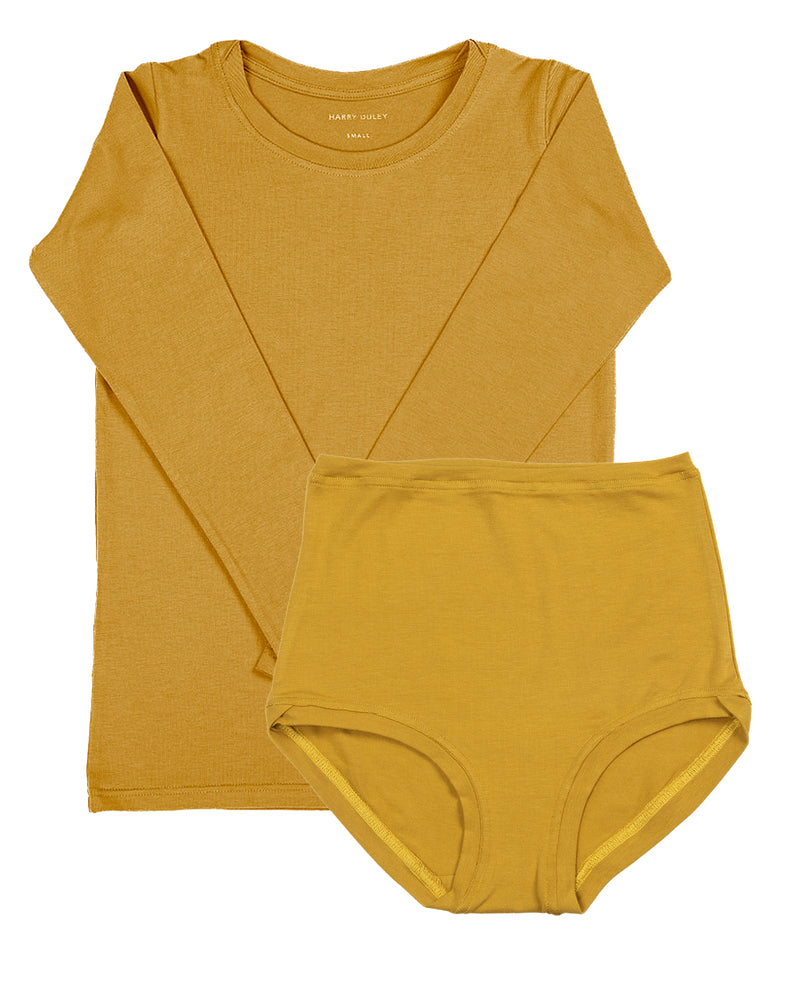 T-shirt à manches longues superposé – Rose poudré